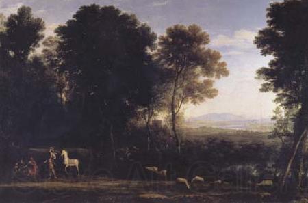 Claude Lorrain Landscape with Erminia and the Shepherds (mk17) Norge oil painting art